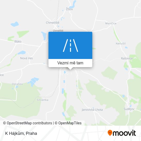 K Hájkům mapa