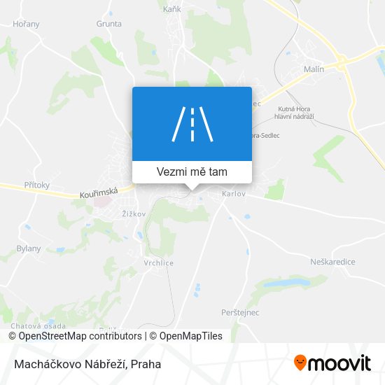 Macháčkovo Nábřeží mapa