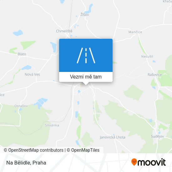 Na Bělidle mapa