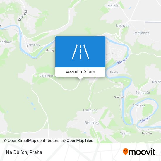 Na Důlích mapa