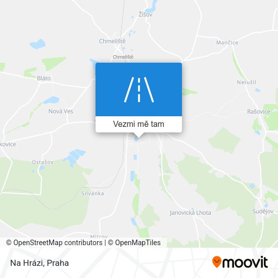 Na Hrázi mapa