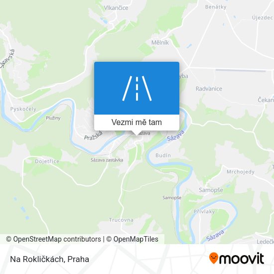 Na Rokličkách mapa