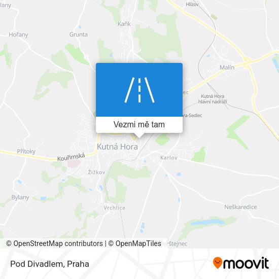 Pod Divadlem mapa