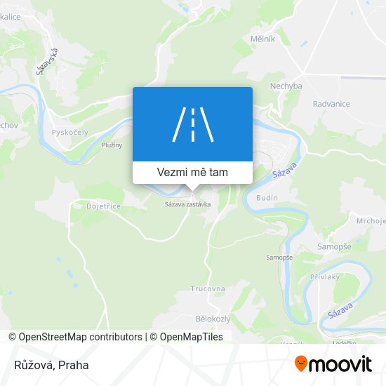 Růžová mapa
