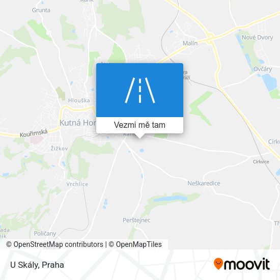 U Skály mapa