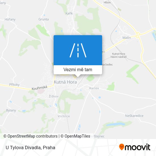 U Tylova Divadla mapa