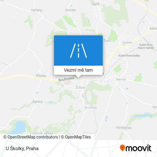 U Školky mapa