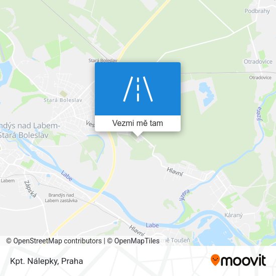 Kpt. Nálepky mapa