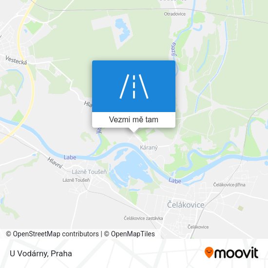 U Vodárny mapa