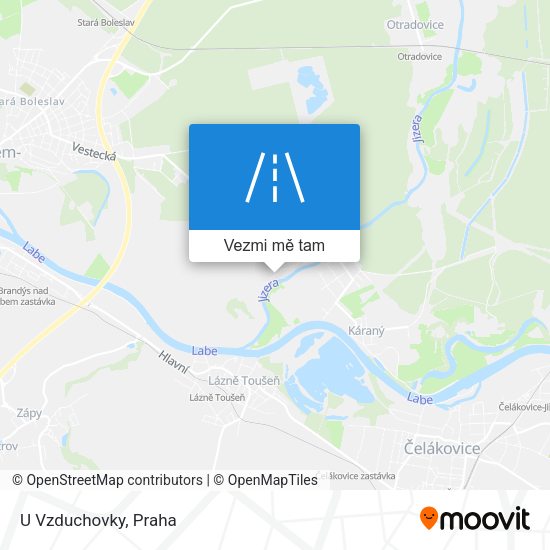 U Vzduchovky mapa