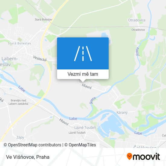 Ve Višňovce mapa