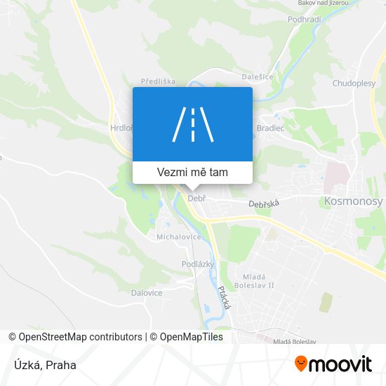 Úzká mapa