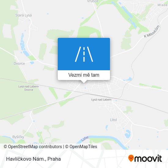 Havlíčkovo Nám. mapa