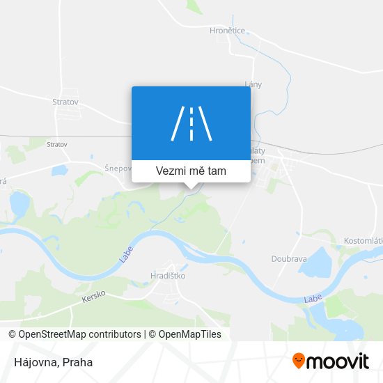 Hájovna mapa