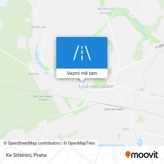 Ke Střelnici mapa