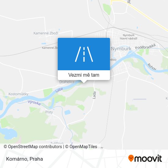 Komárno mapa