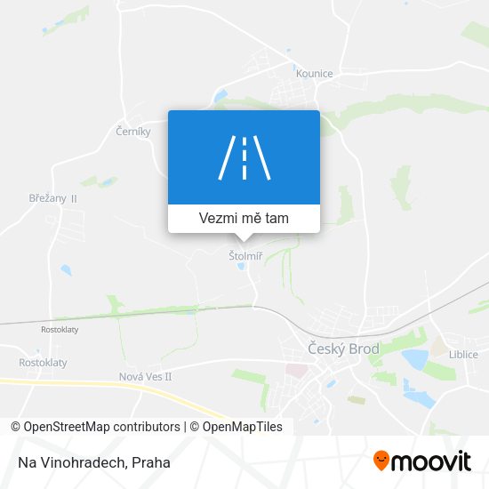 Na Vinohradech mapa