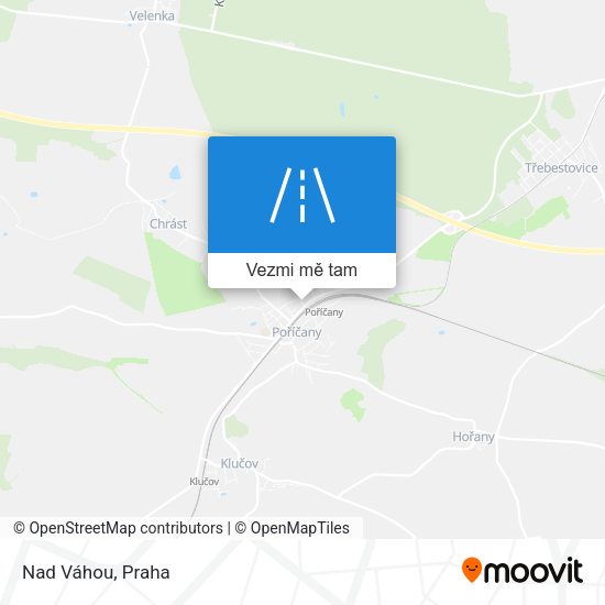 Nad Váhou mapa