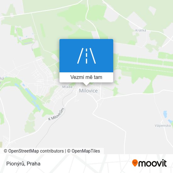 Pionýrů mapa