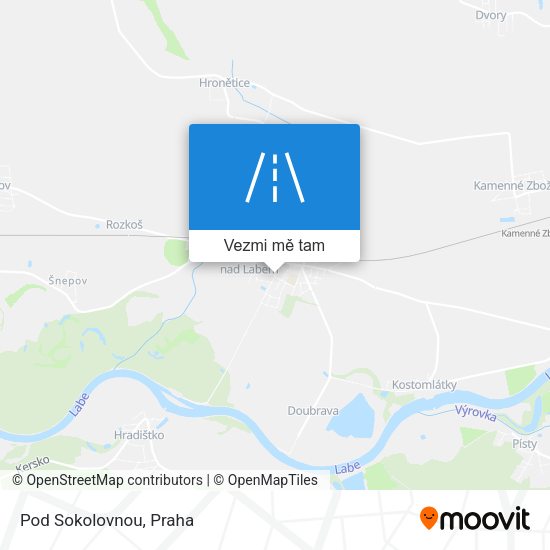 Pod Sokolovnou mapa