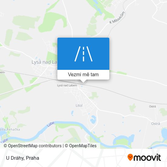 U Dráhy mapa