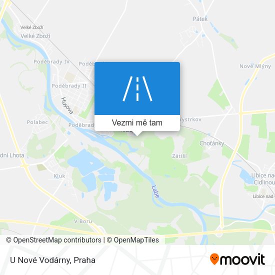 U Nové Vodárny mapa