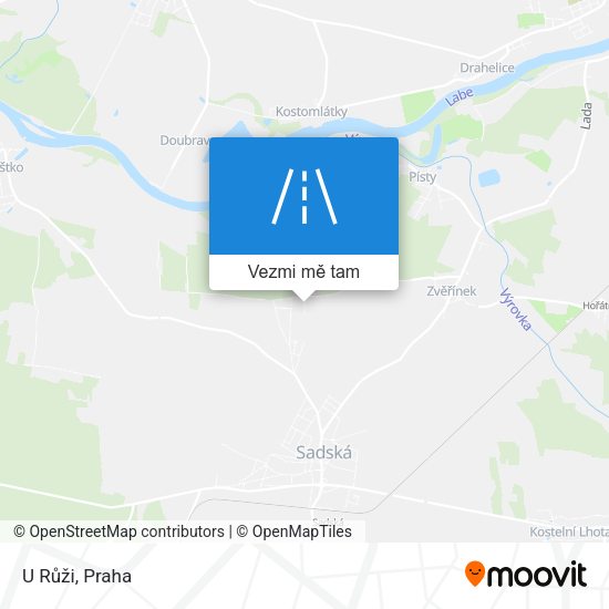 U Růži mapa