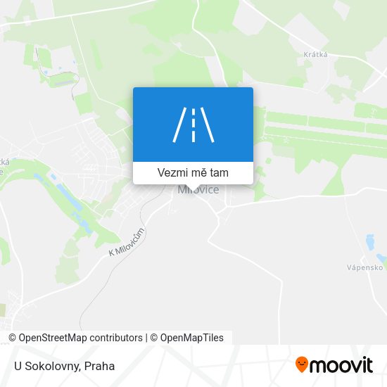 U Sokolovny mapa