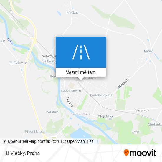 U Vlečky mapa