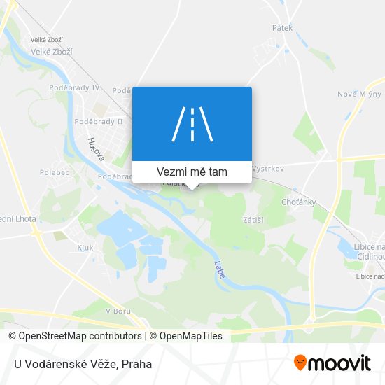 U Vodárenské Věže mapa