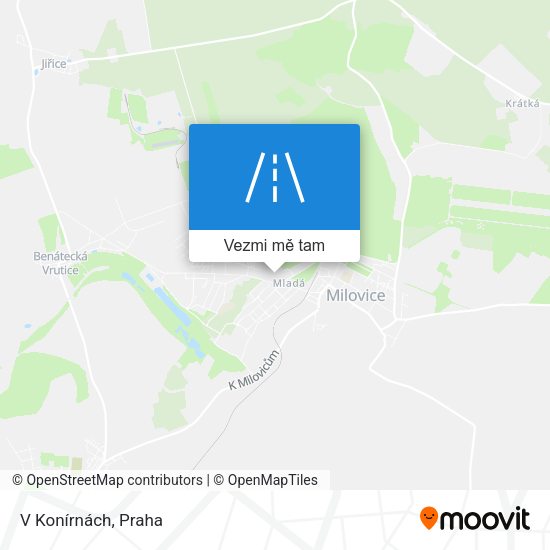 V Konírnách mapa