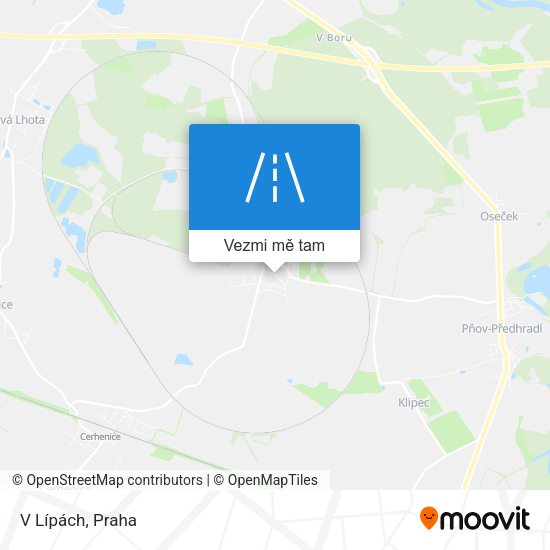 V Lípách mapa