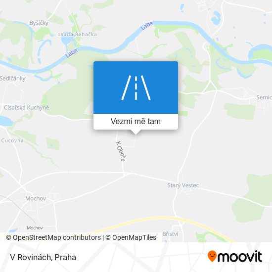 V Rovinách mapa