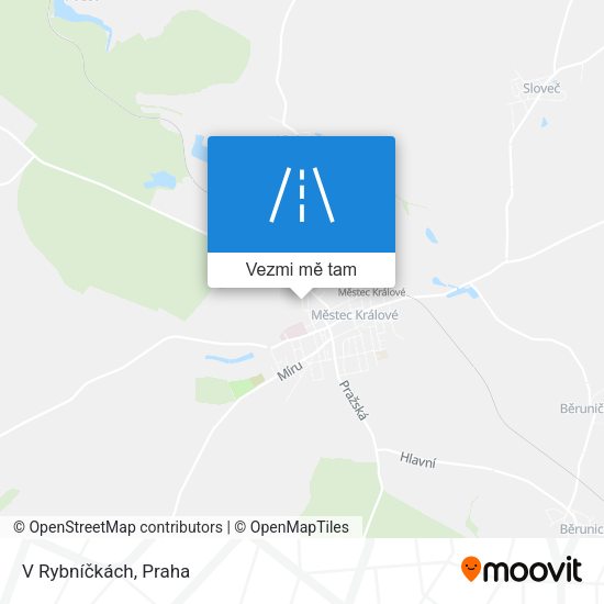 V Rybníčkách mapa