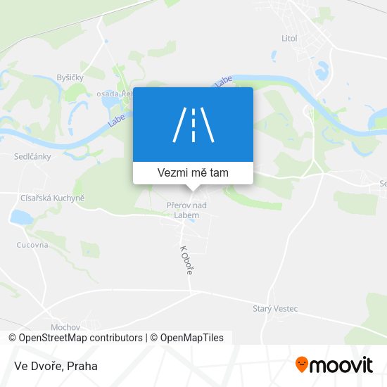 Ve Dvoře mapa