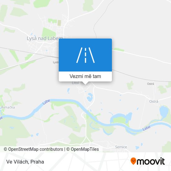 Ve Vilách mapa