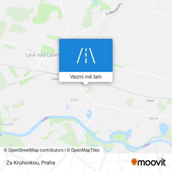 Za Kruhovkou mapa
