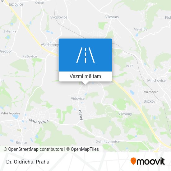 Dr. Oldřicha mapa