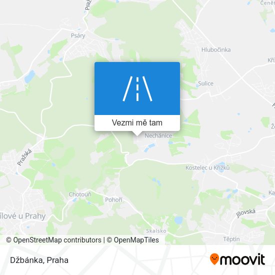 Džbánka mapa