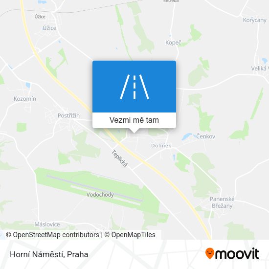 Horní Náměstí mapa
