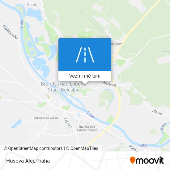 Husova Alej mapa