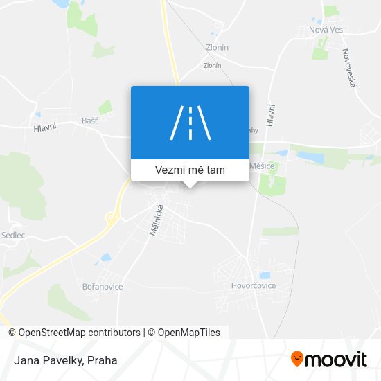 Jana Pavelky mapa