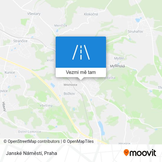 Janské Náměstí mapa