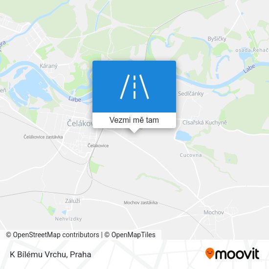 K Bílému Vrchu mapa