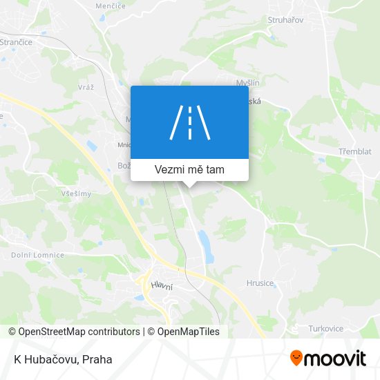 K Hubačovu mapa