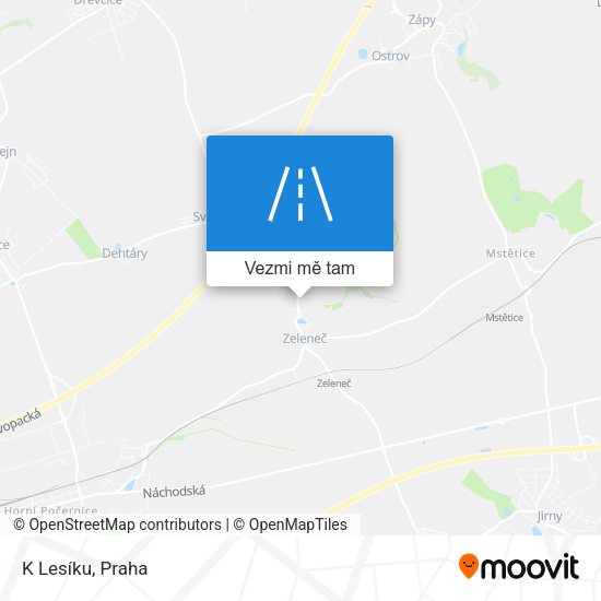 K Lesíku mapa