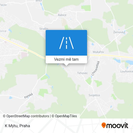 K Mýtu mapa