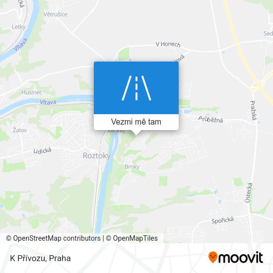 K Přívozu mapa