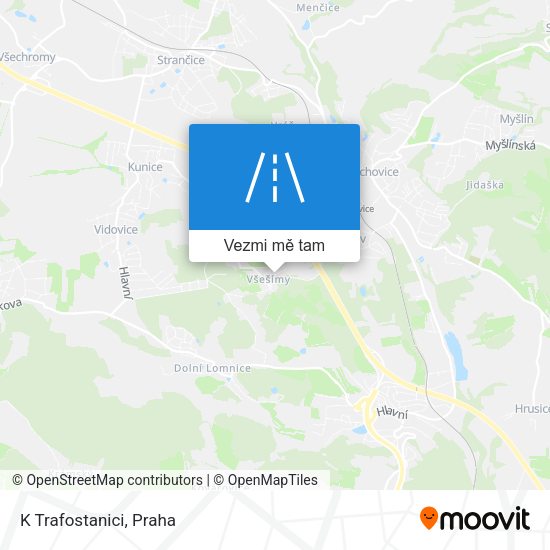 K Trafostanici mapa