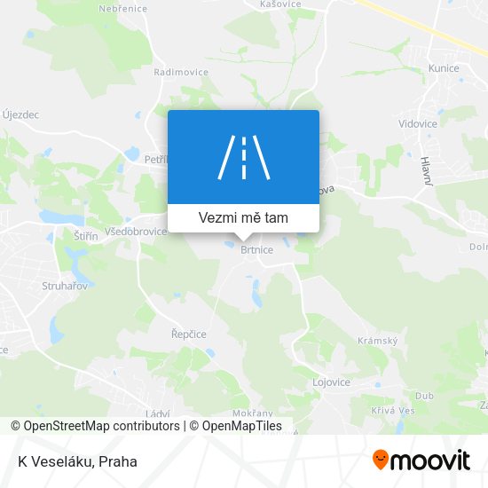 K Veseláku mapa